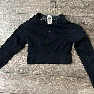 FLEX SPORTS LONG SLEEVE CROP seamless, sweat-wicking fabric-withopen back